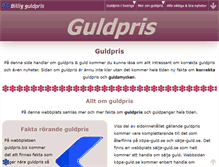 Tablet Screenshot of guldpris.nu